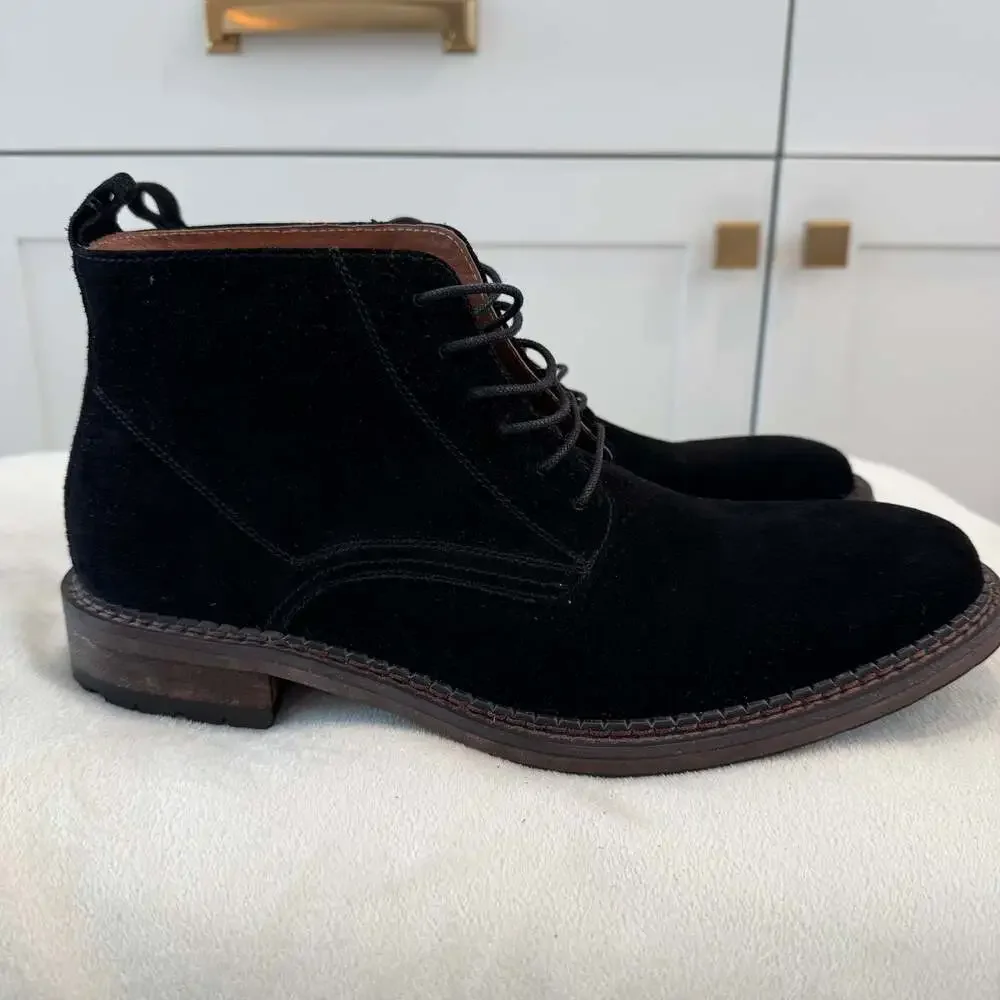 Vintage Foundry Co. Men's Otto Black Suede Chukka Boots Size 10